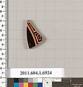 Terracotta fragment of a kylix (drinking cup)