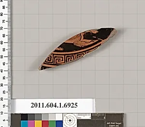 Terracotta fragment of a kylix (drinking cup)