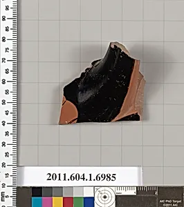 Terracotta fragment of a kylix (drinking cup)