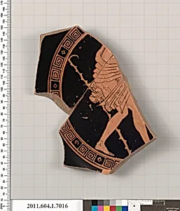 Terracotta fragment of a kylix (drinking cup) by Unknown Artist