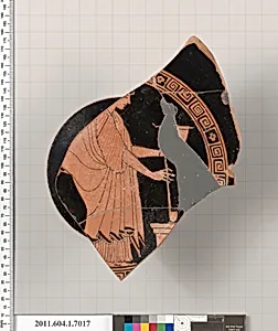 Terracotta fragment of a kylix (drinking cup) by Unknown Artist