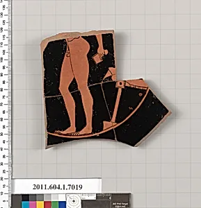 Terracotta fragment of a kylix (drinking cup) by Unknown Artist