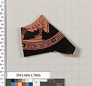 Terracotta fragment of a kylix (drinking cup) by Unknown Artist