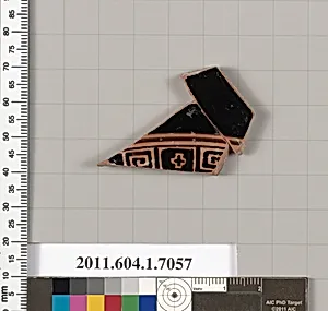 Terracotta fragment of a kylix (drinking cup) by Unknown Artist