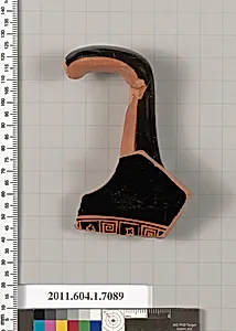 Terracotta fragment of a kylix (drinking cup)