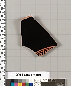 Terracotta fragment of a kylix (drinking cup)