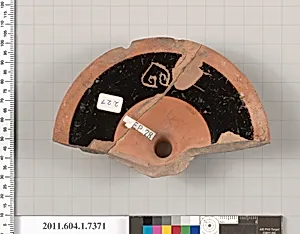 Terracotta fragment of a kylix (drinking cup) by Unknown Artist