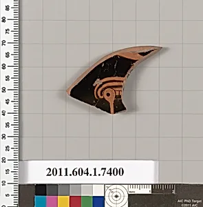 Terracotta fragment of a kylix (drinking cup) by Unknown Artist