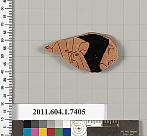 Terracotta fragment of a kylix (drinking cup)
