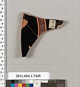 Terracotta fragment of a kylix (drinking cup)