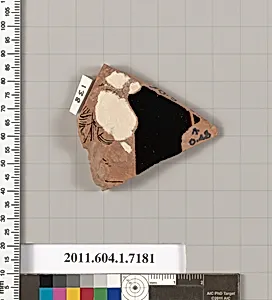 Terracotta fragment of a kylix (drinking cup)