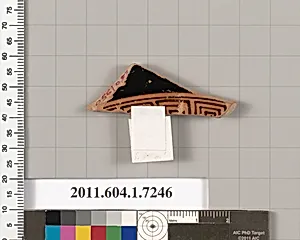 Terracotta fragment of a kylix (drinking cup) by Makron