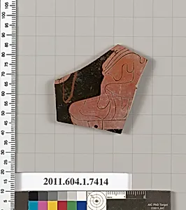 Terracotta fragment of a kylix (drinking cup)