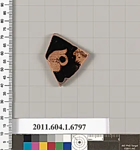 Terracotta fragment of a kylix (drinking cup)