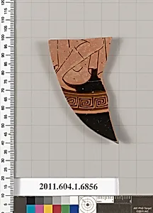 Terracotta fragment of a kylix (drinking cup)