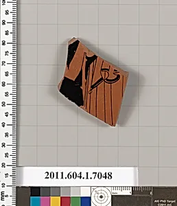 Terracotta fragment of a kylix (drinking cup) by Douris