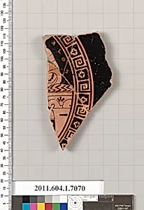 Terracotta fragment of a kylix (drinking cup)