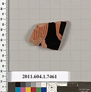 Terracotta fragment of a kylix (drinking cup)