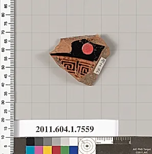 Terracotta fragment of a kylix (drinking cup)