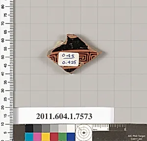 Terracotta fragment of a kylix (drinking cup)