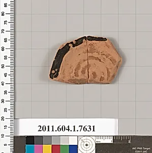 Terracotta fragment of a kylix (drinking cup)