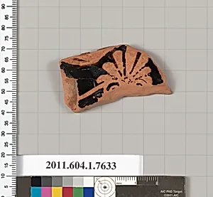 Terracotta fragment of a kylix (drinking cup)