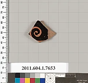 Terracotta fragment of a kylix (drinking cup) by Unknown Artist