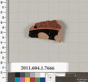 Terracotta fragment of a kylix (drinking cup)