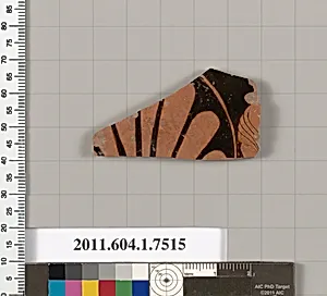 Terracotta fragment of a kylix (drinking cup)