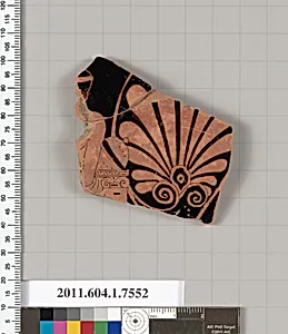 Terracotta fragment of a kylix (drinking cup)