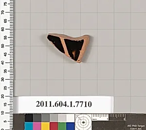 Terracotta fragment of a kylix (drinking cup)