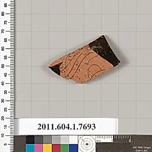 Terracotta fragment of a kylix (drinking cup)