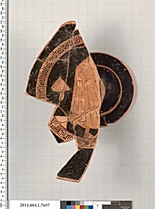 Terracotta fragment of a kylix (drinking cup) by Unknown Artist