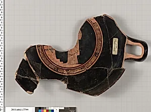 Terracotta fragment of a kylix (drinking cup) by Unknown Artist