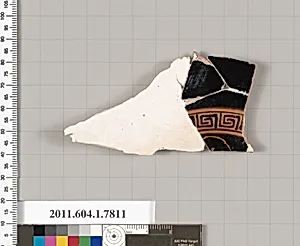 Terracotta fragment of a kylix (drinking cup) by Unknown Artist