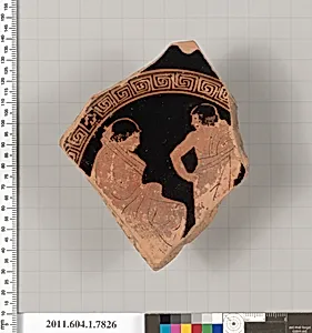 Terracotta fragment of a kylix (drinking cup) by Unknown Artist