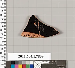Terracotta fragment of a kylix (drinking cup)