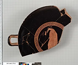 Terracotta fragment of a kylix (drinking cup) by Unknown Artist