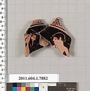 Terracotta fragment of a kylix (drinking cup)