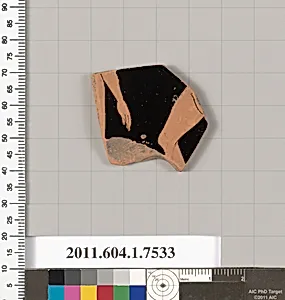 Terracotta fragment of a kylix (drinking cup)