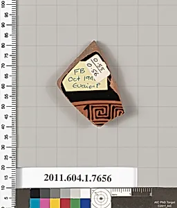 Terracotta fragment of a kylix (drinking cup)