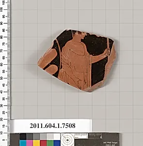 Terracotta fragment of a kylix (drinking cup)