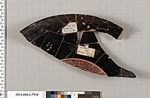 Terracotta fragment of a kylix (drinking cup)