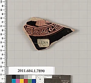 Terracotta fragment of a kylix (drinking cup)