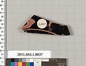 Terracotta fragment of a kylix (drinking cup)