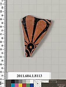 Terracotta fragment of a kylix (drinking cup)
