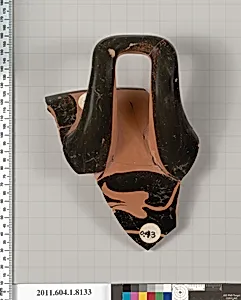 Terracotta fragment of a kylix (drinking cup)