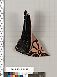 Terracotta fragment of a kylix (drinking cup)