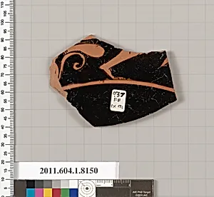 Terracotta fragment of a kylix (drinking cup)