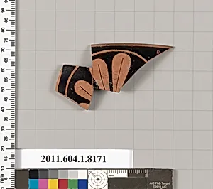 Terracotta fragment of a kylix (drinking cup)